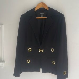 New With Tags.  Women’s Black Jacket. Gold Highlights. Jacket. Sizzle XL